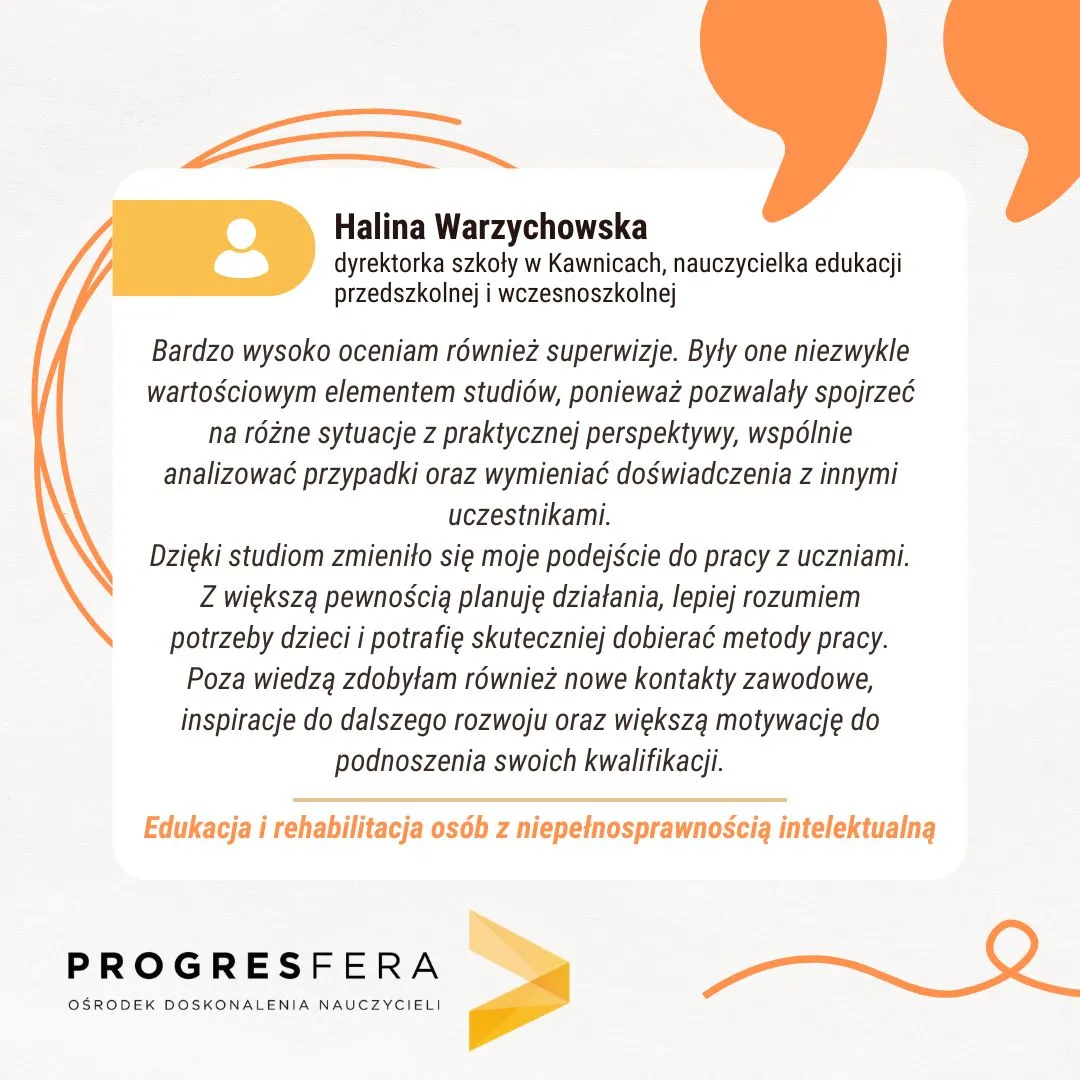 Opinia absolwentki lub absolwenta