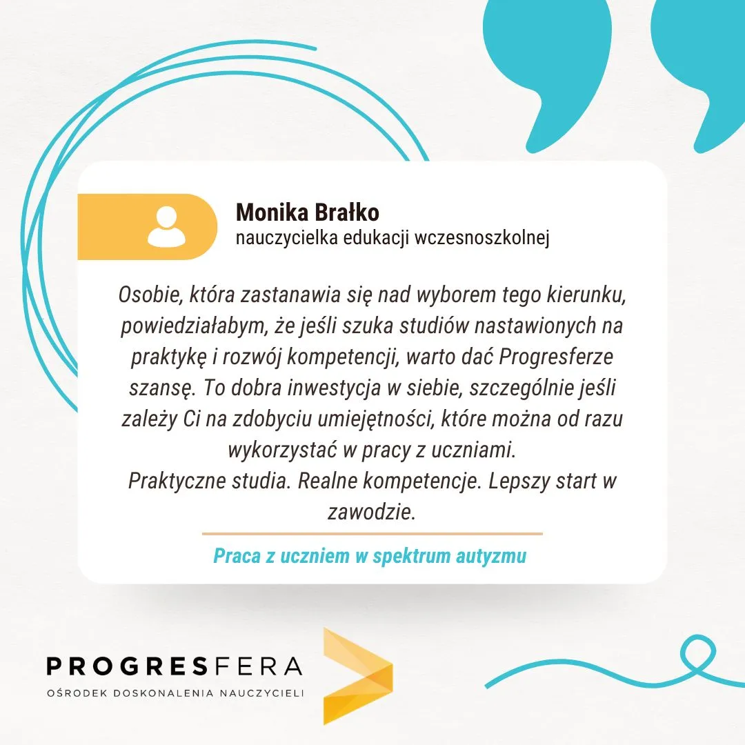 Opinia absolwentki lub absolwenta